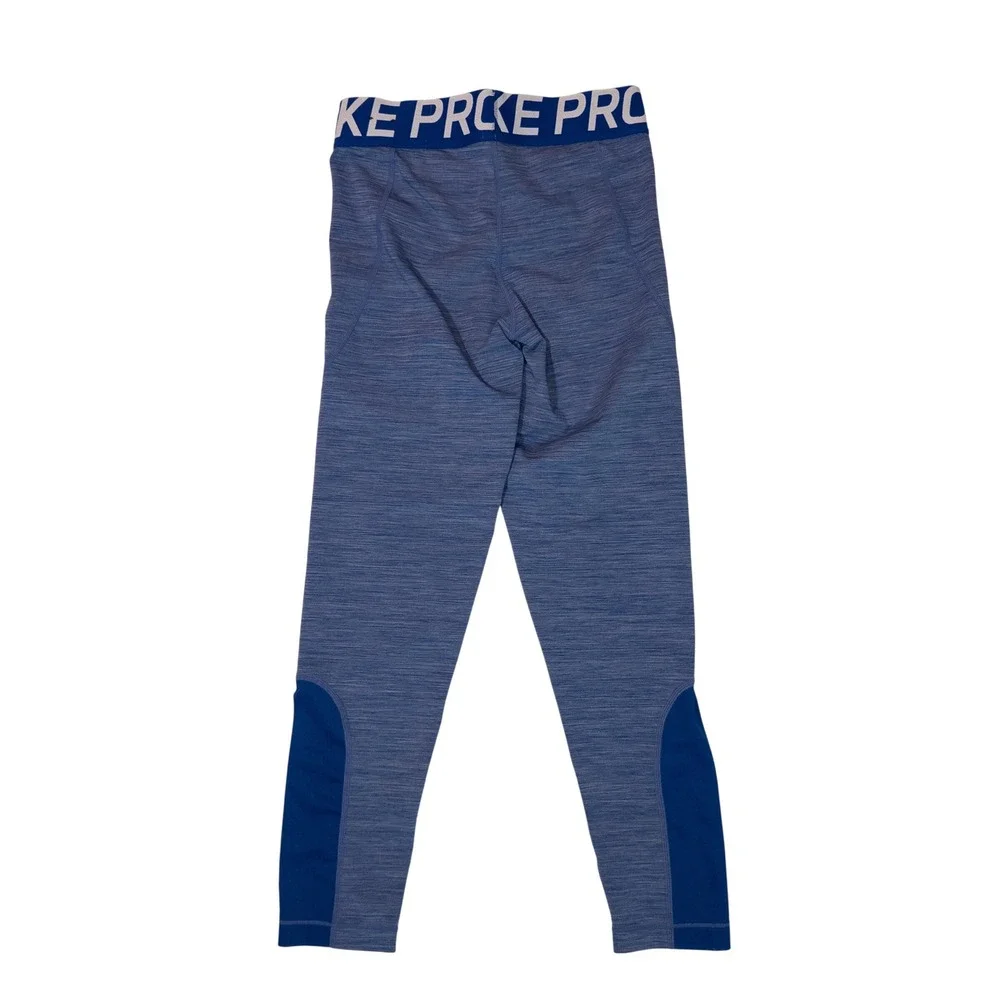 Nike Pro Dri-FIT Leggings Women Medium Blue Space Dye AO9970-439